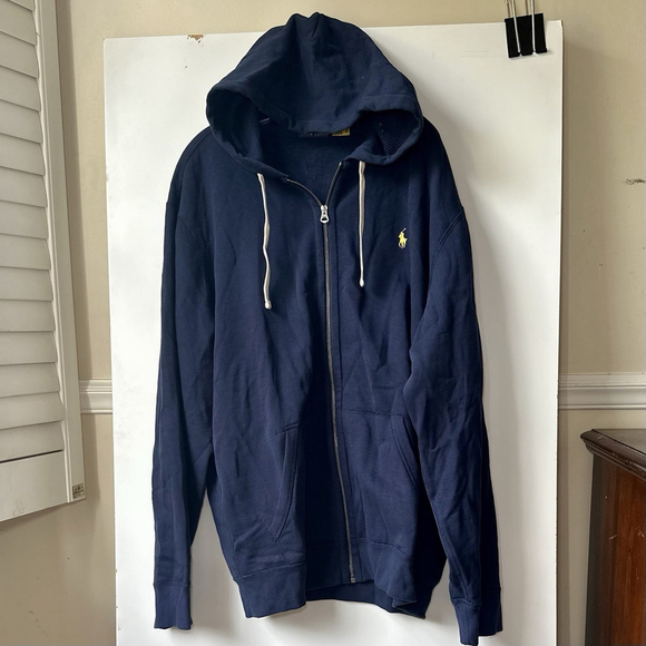 Polo Ralph Lauren Other - Polo Ralph Lauren Classic Men’s Fleece Hoodie Full Zip XXL Cruise Navy